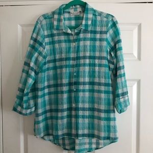 Habitat plaid blouse